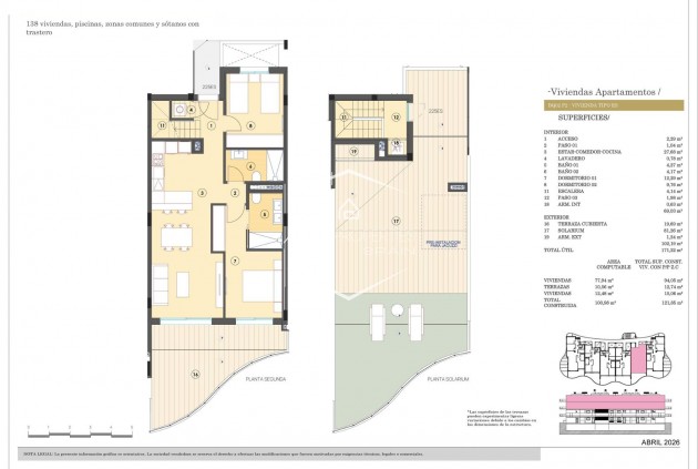 Nieuwbouw Woningen - Appartement - Penthouse -
Finestrat - Campana Garden