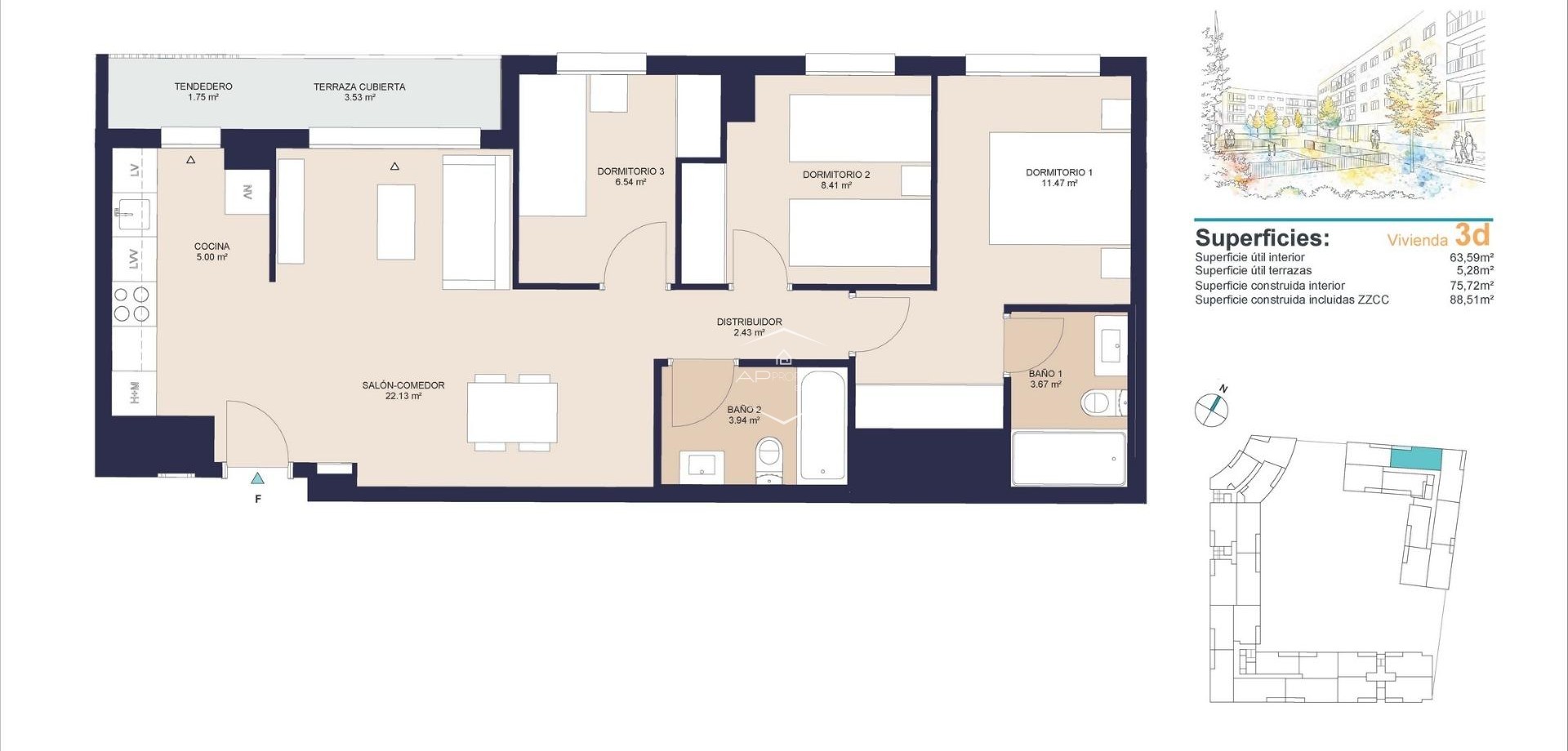New Build - Apartment - flat -
Alicante - San Agustín