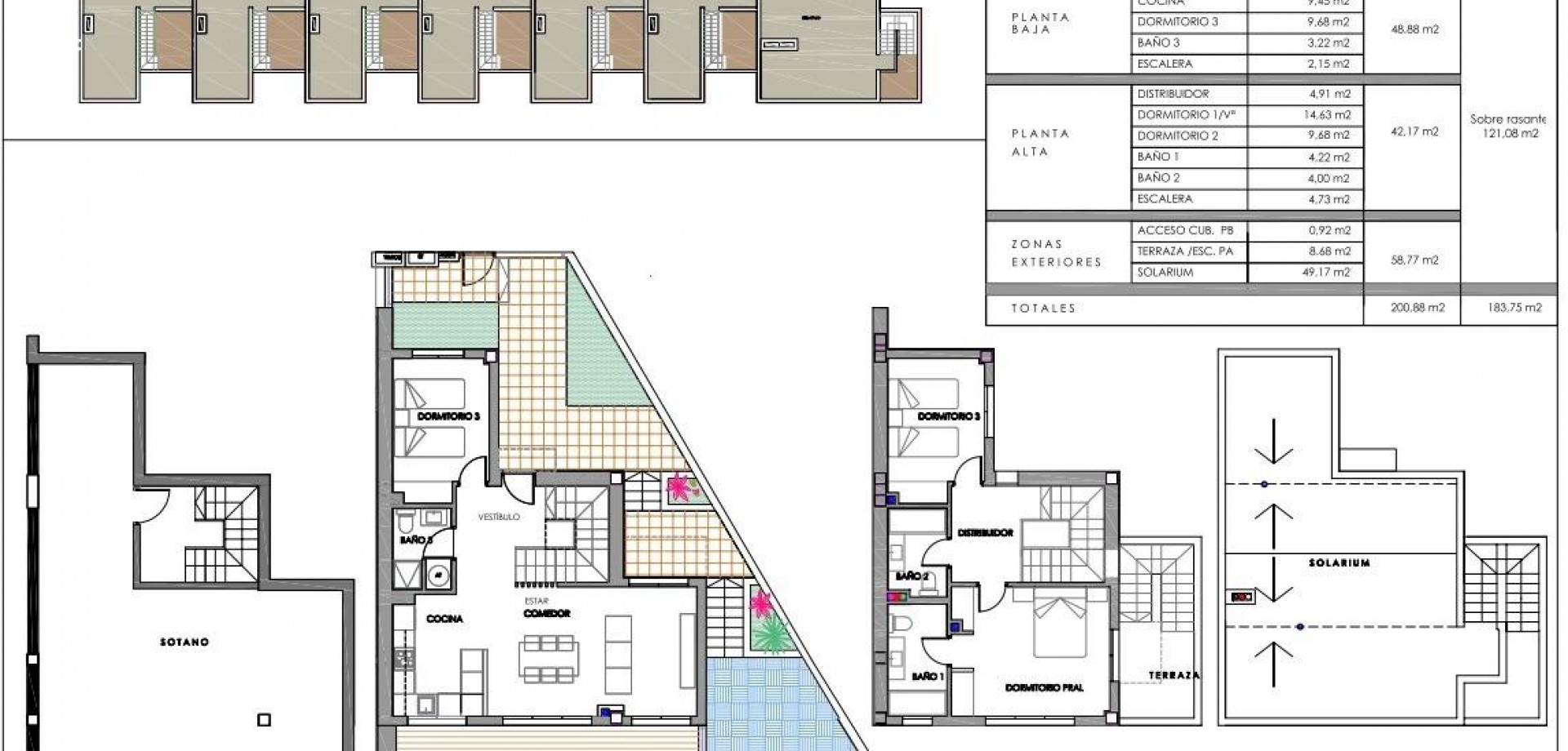 Nieuwbouw Woningen - Geschakelde woning -
Monforte del Cid - Alenda Golf