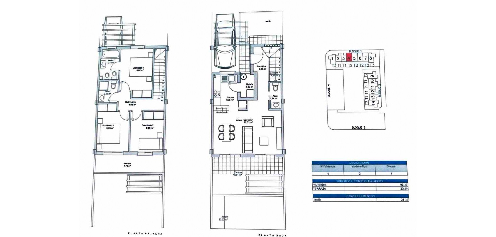 Herverkoop - Geschakelde woning -
Ciudad Quesada