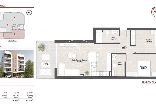 Nouvelle construction - Appartement - Penthouse -
San Pedro del Pinatar - Lo pagan