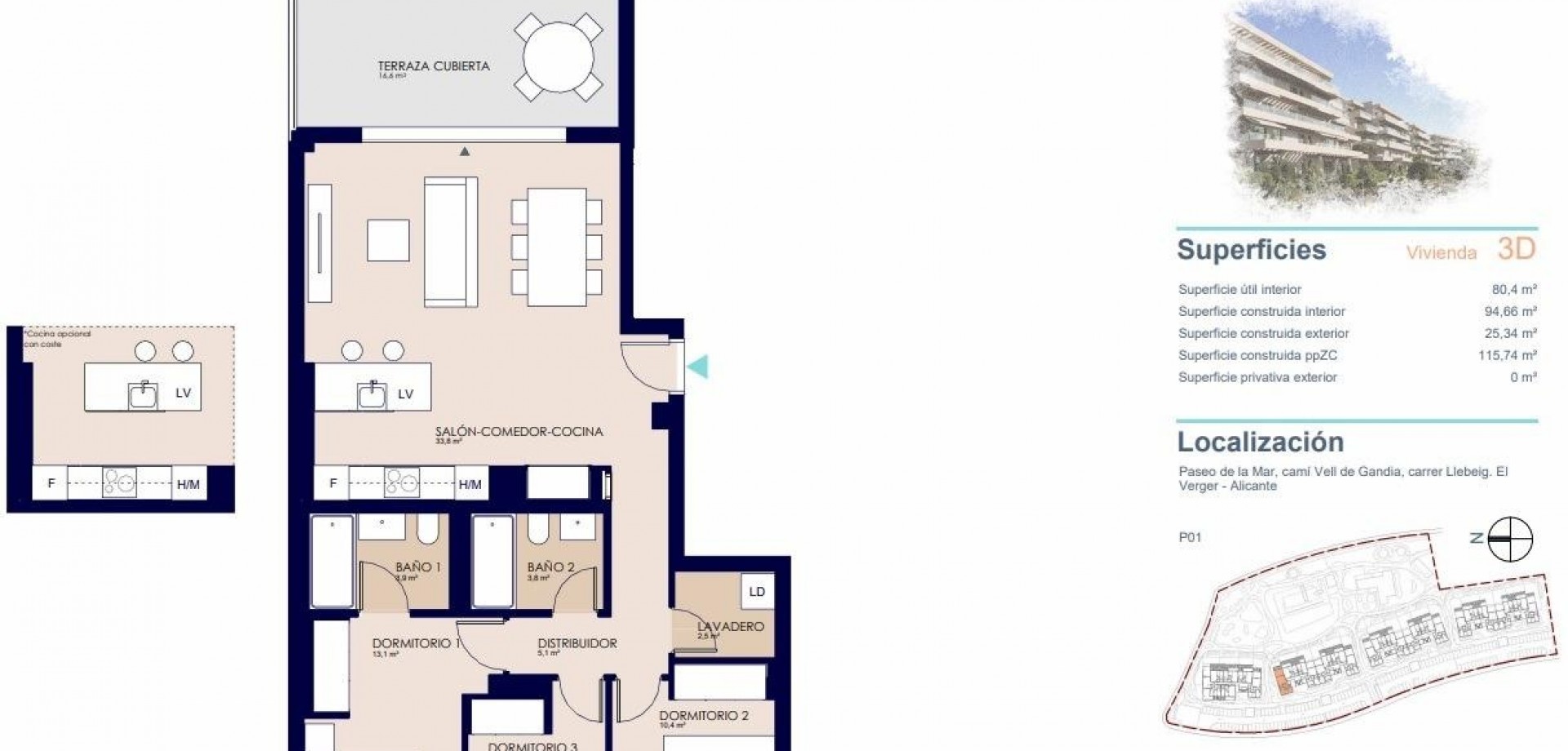 Nouvelle construction - Appartement -
Denia - Playa de La Almadraba