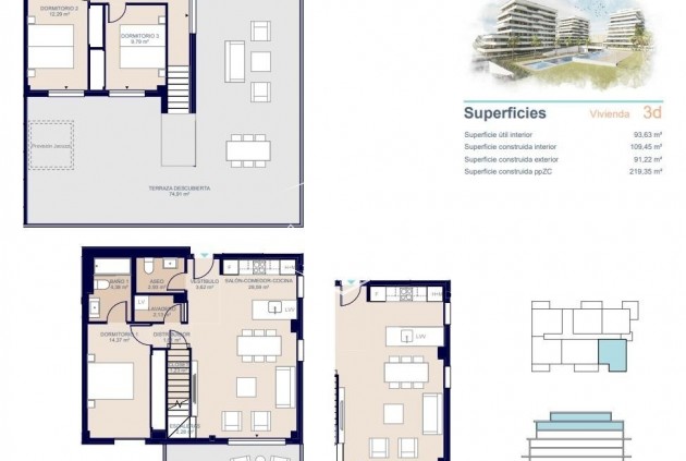 Nouvelle construction - Appartement - Penthouse -
Villajoyosa - Playa del Torres