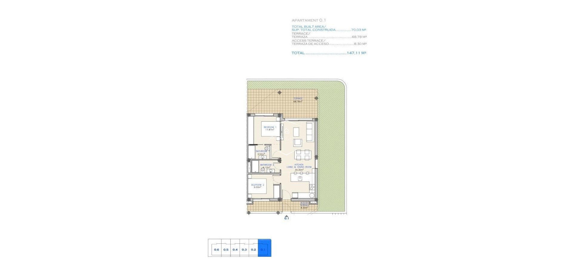 Nowy budynek - Mieszkanie - Apartament -
Los Alcázares - Serena Golf