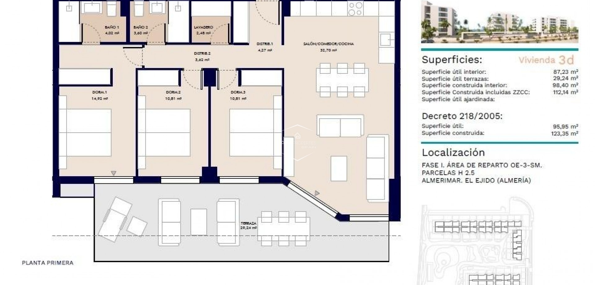 Nouvelle construction - Appartement -
Almerimar