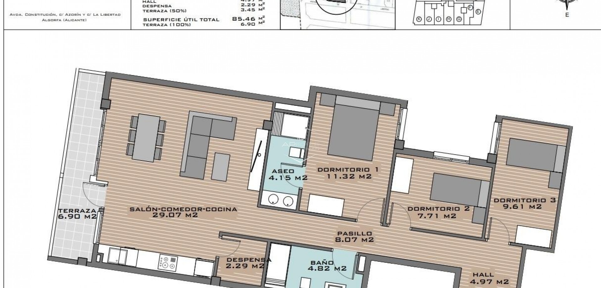 Nouvelle construction - Appartement -
Algorfa - Pueblo