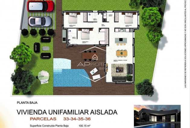 Nowy budynek - Willa - Dom wolnostojący -
Los Montesinos - La Herrada