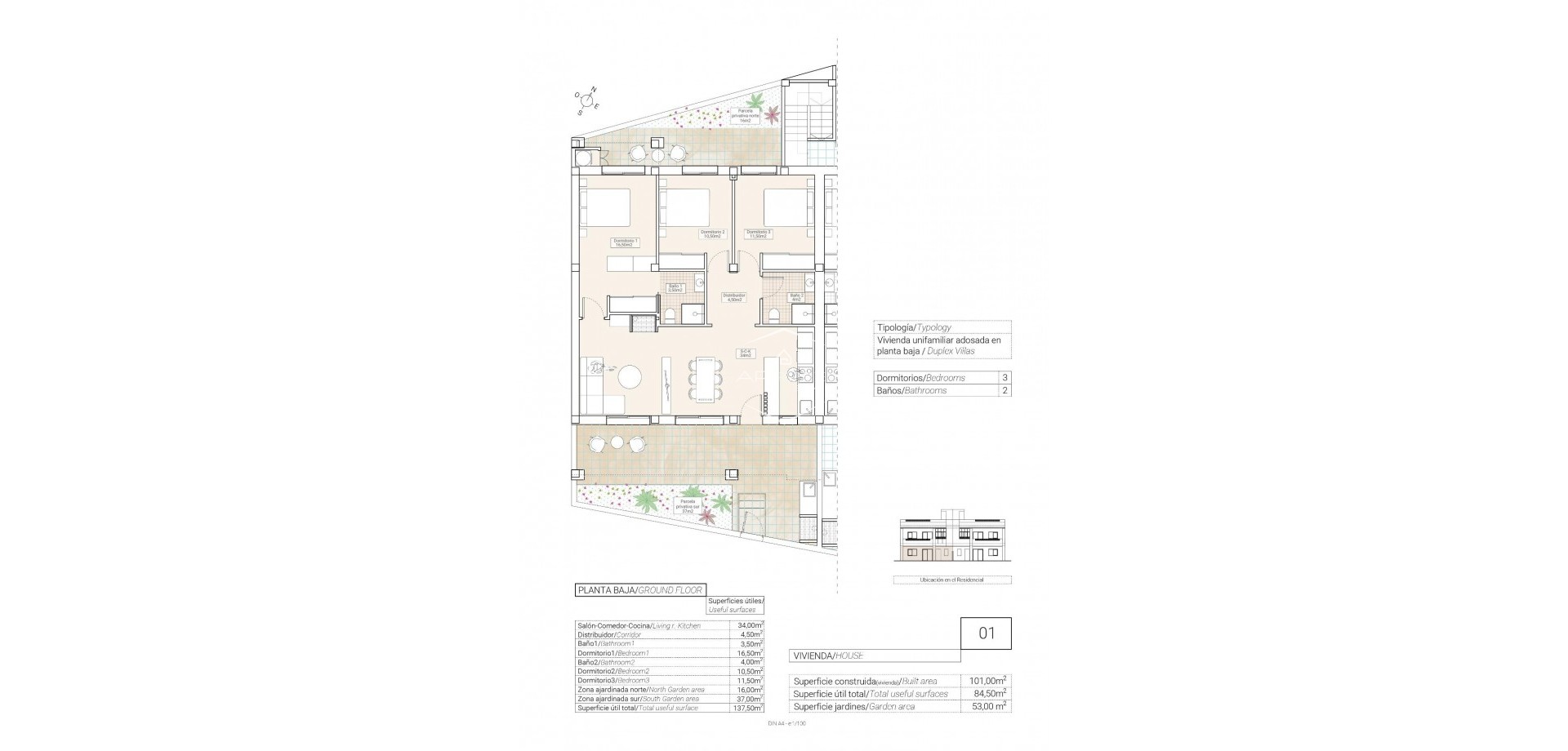 Nouvelle construction - Bungalow -
Hondón de las Nieves - El Salero