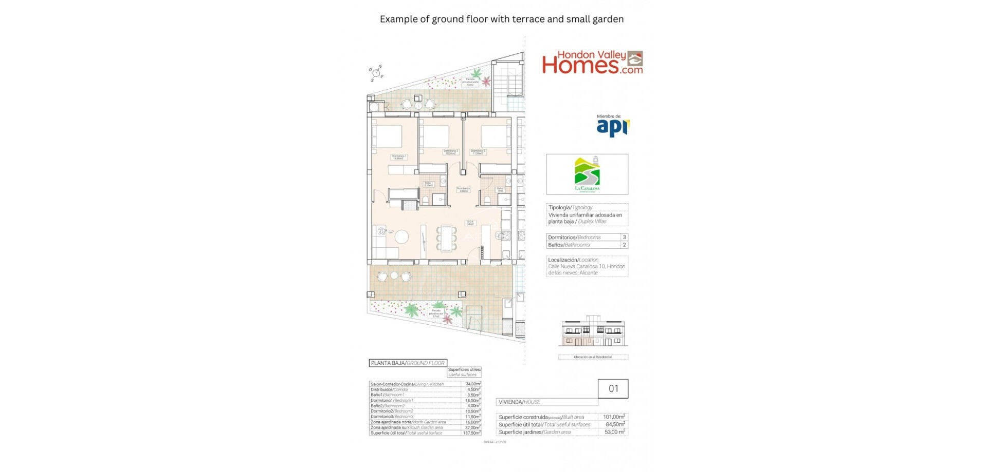 Nouvelle construction - Villa - Indépendante -
Hondón de las Nieves