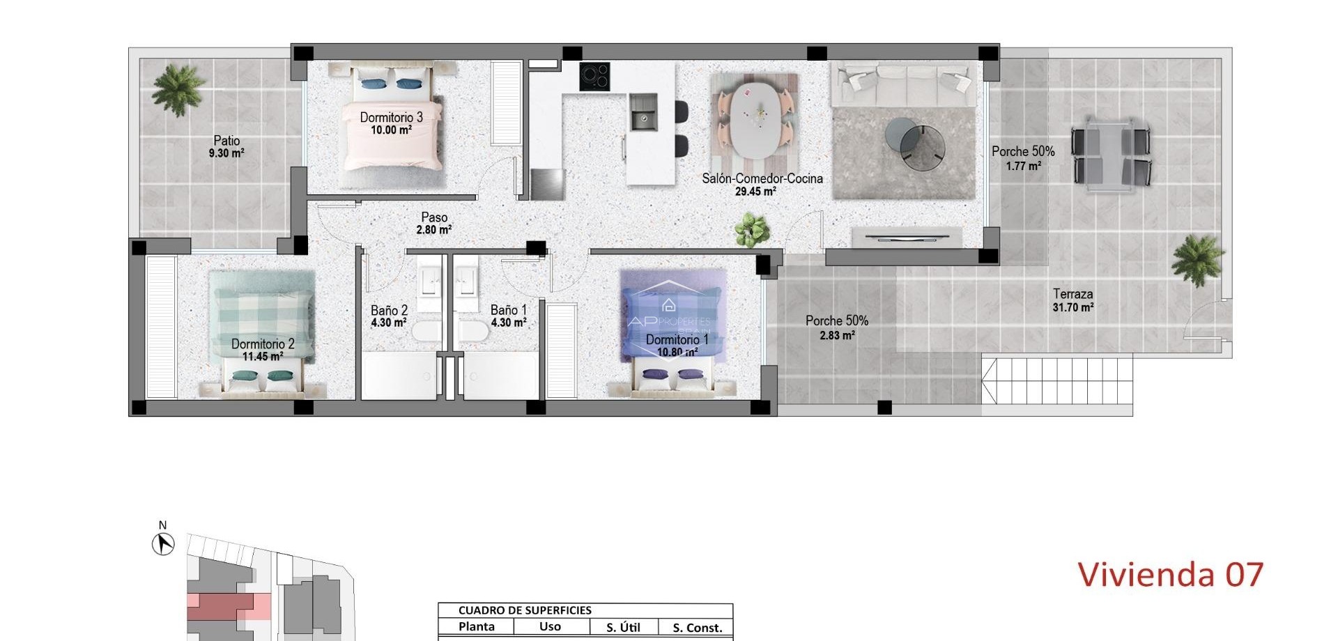 New Build - Bungalow -
Pilar de la Horadada - pueblo