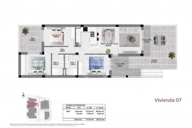 New Build - Bungalow -
Pilar de la Horadada - pueblo