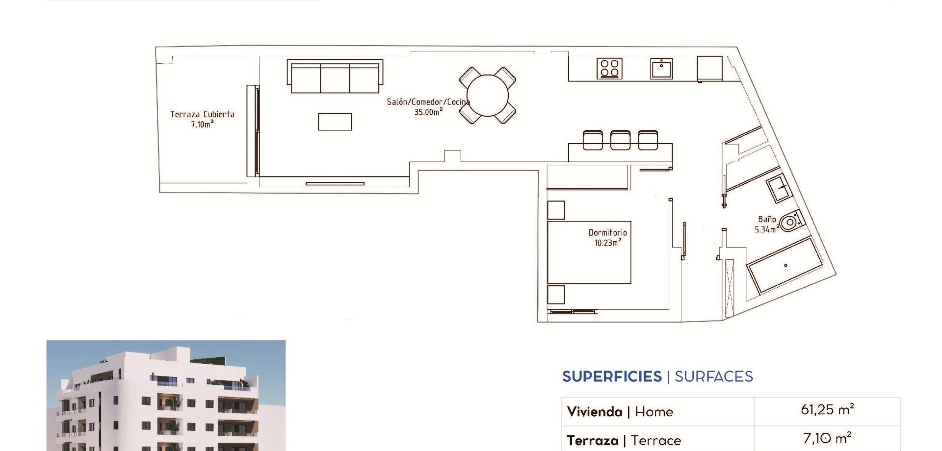 Nouvelle construction - Appartement -
Torrevieja - pueblo