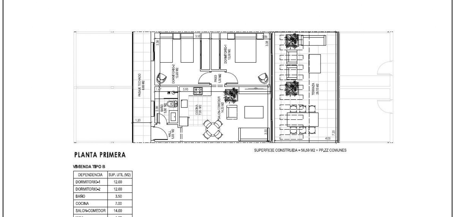 Nouvelle construction - Appartement -
Vera - Vera Playa