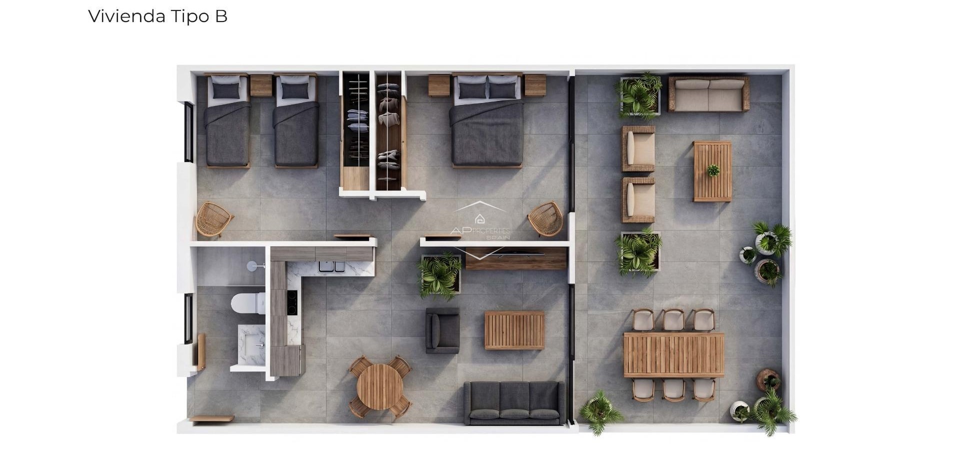 Nouvelle construction - Appartement -
Vera - Vera Playa
