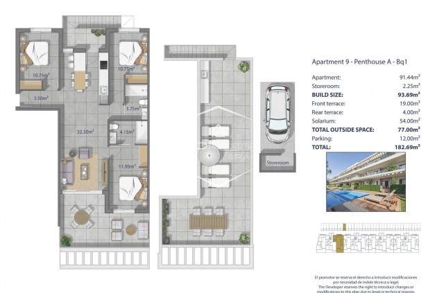 Nieuwbouw Woningen - Appartement - Penthouse -
Los Alcázares - Los Narejos