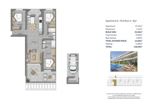 Nueva construcción  - Apartamento - piso -
Los Alcázares - Los Narejos