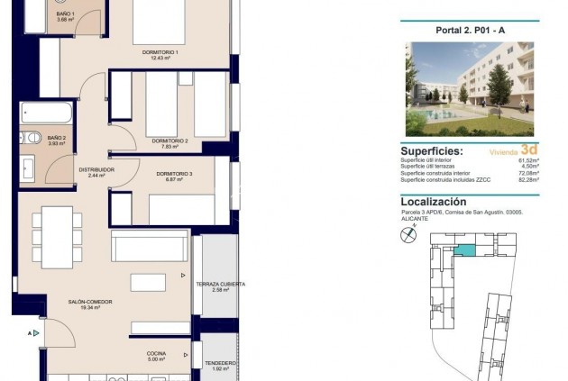 Nueva construcción  - Apartamento - piso -
Alicante - San Agustín