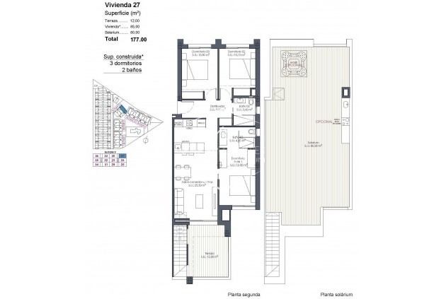 New Build - Apartment - Penthouse -
Los Alcázares - Serena Golf