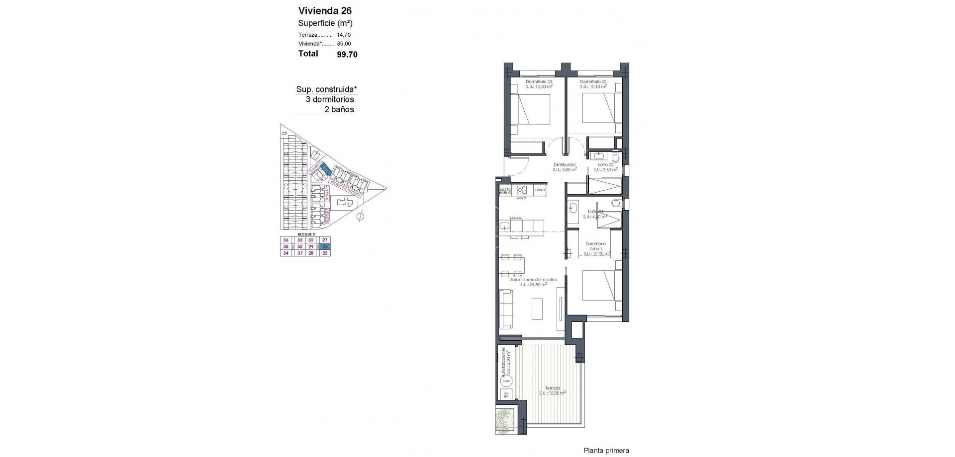 New Build - Apartment - flat -
Los Alcázares - Serena Golf