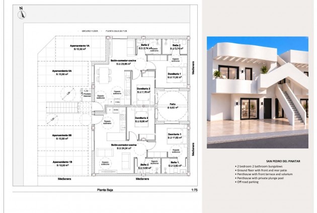 Nieuwbouw Woningen - Bungalow -
San Pedro del Pinatar - Los Peñascos