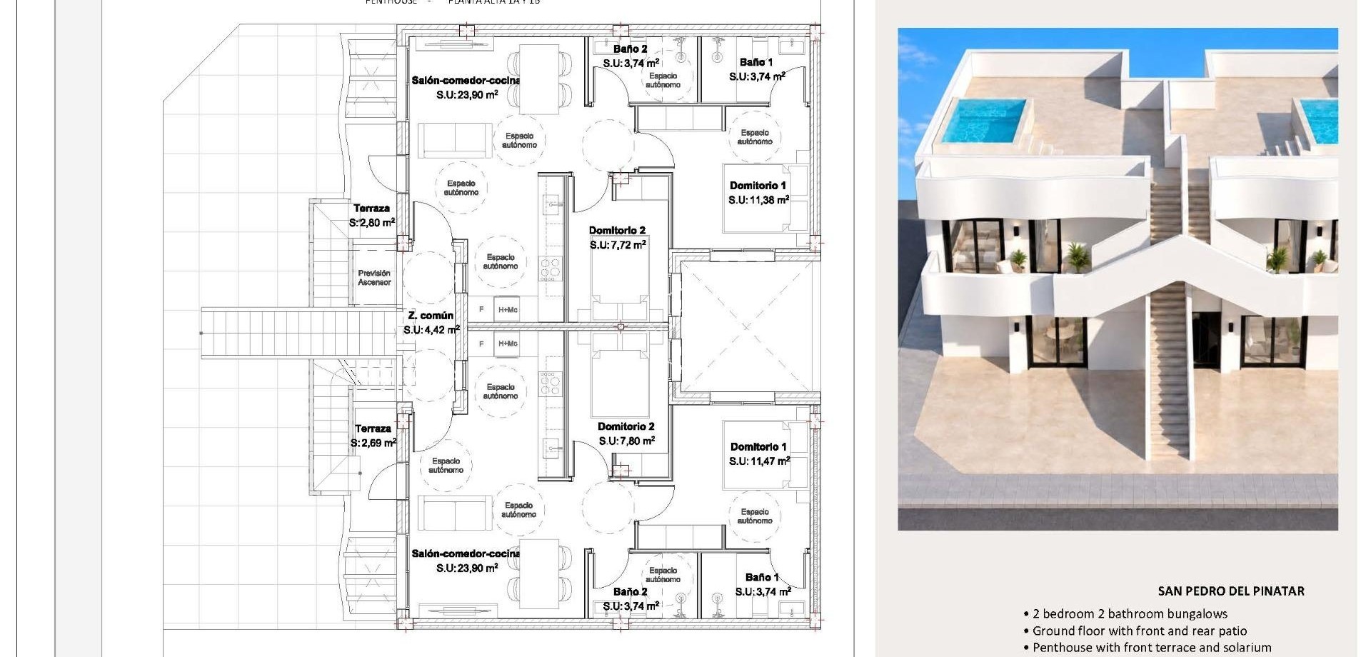 Nouvelle construction - Bungalow -
San Pedro del Pinatar - Los Peñascos
