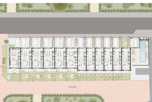 Nieuwbouw Woningen - Geschakelde woning -
Pilar de la Horadada - pueblo