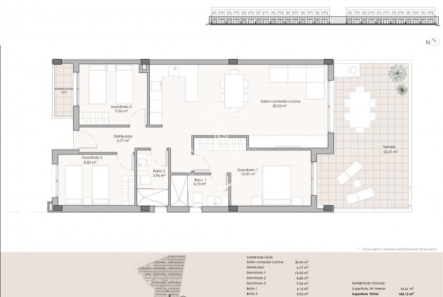 New Build - Apartment - flat -
Pulpi - Aguilón Golf