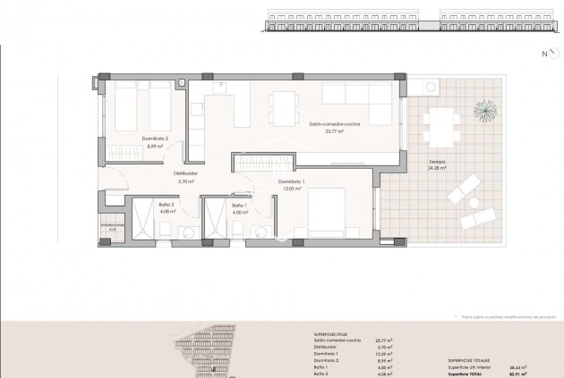 New Build - Apartment - flat -
Pulpi - Aguilón Golf