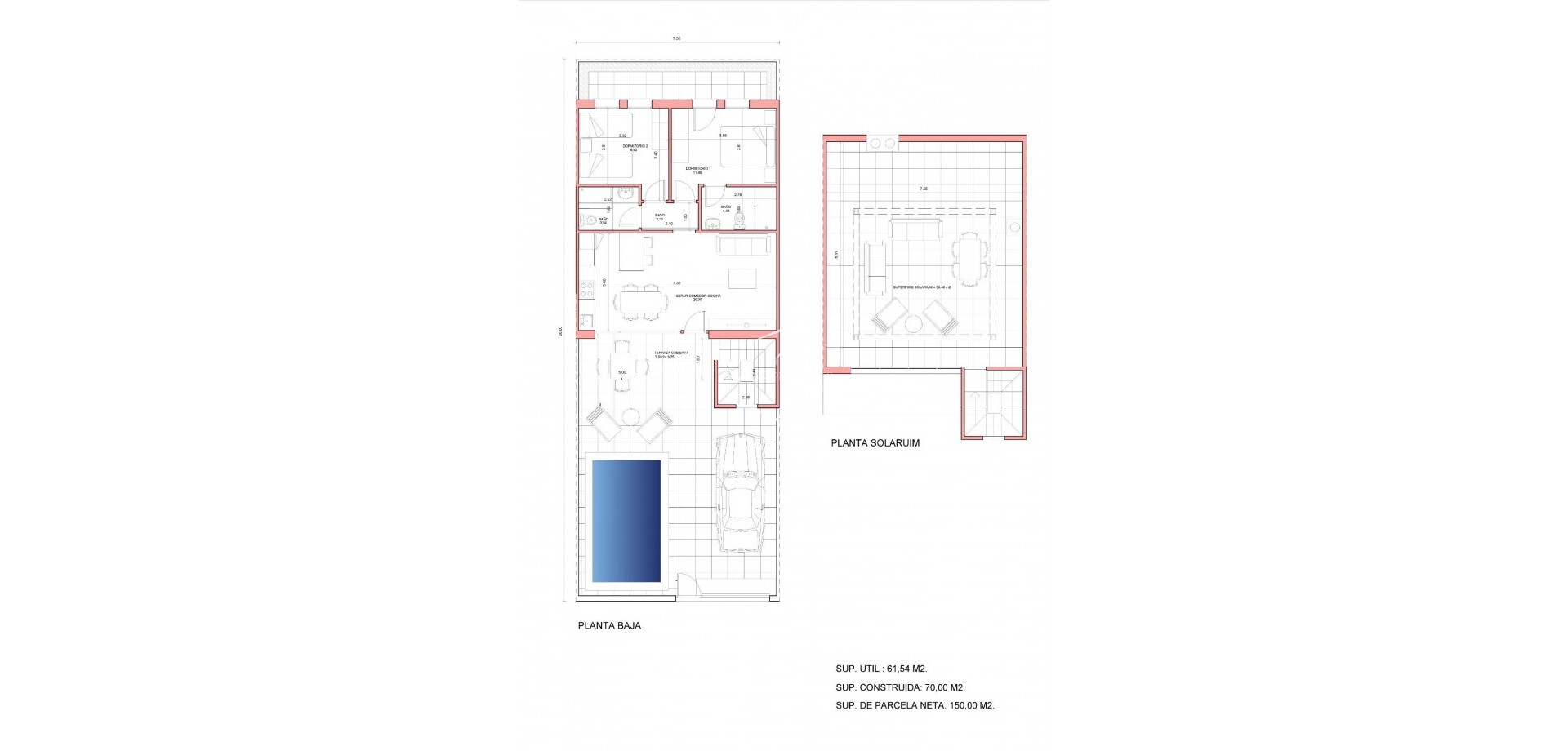 Nieuwbouw Woningen - Geschakelde woning -
Fuente Álamo - La Pinilla