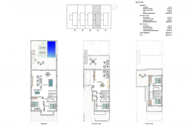 Nieuwbouw Woningen - Geschakelde woning -
Los Alcázares - Serena Golf