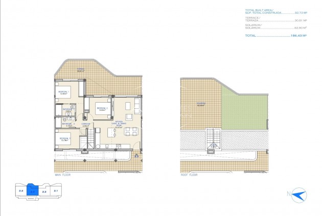 New Build - Apartment - Penthouse -
Los Alcázares - Serena Golf