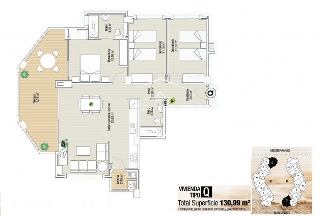 Nueva construcción  - Apartamento / piso -
La Manga del Mar Menor - La Manga