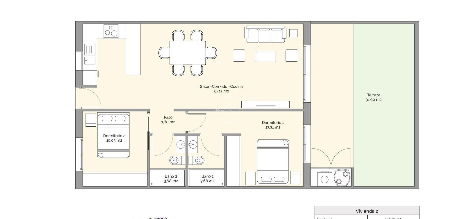 New Build - Apartment / flat -
Finestrat - Golf Piug Campana