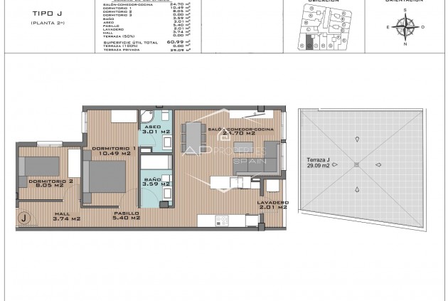 Nueva construcción  - Apartment - Penthouse -
Algorfa - Pueblo