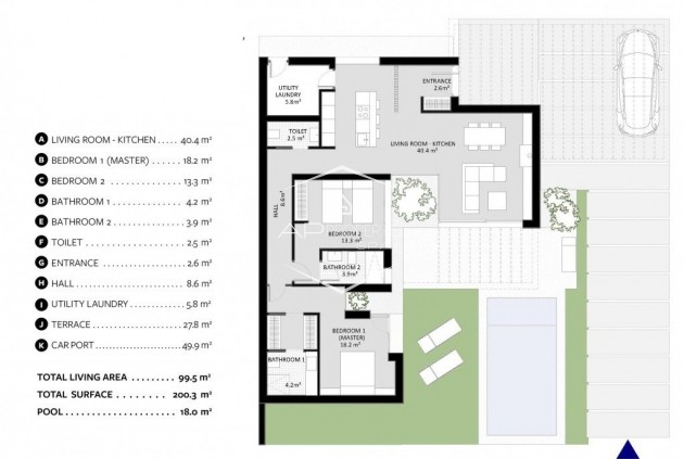 Nieuwbouw Woningen - Villa / Vrijstaand -
Baños y Mendigo - Altaona Golf And Country Village