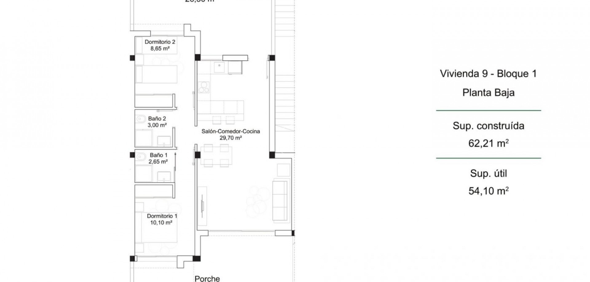 Nouvelle construction - Bungalow -
Orihuela Costa - PAU 26