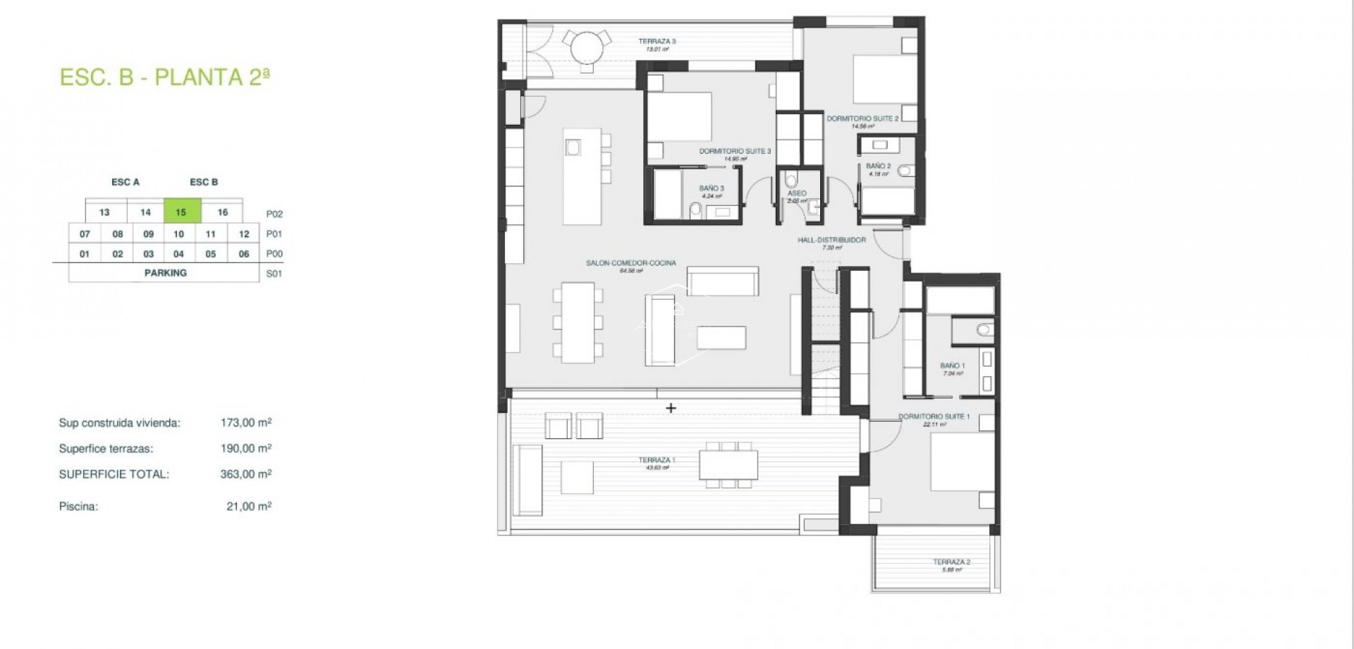 New Build - Apartment - Penthouse -
Orihuela - Las Colinas Golf