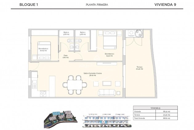 Nieuwbouw Woningen - Appartement / flat -
Finestrat - Golf Piug Campana