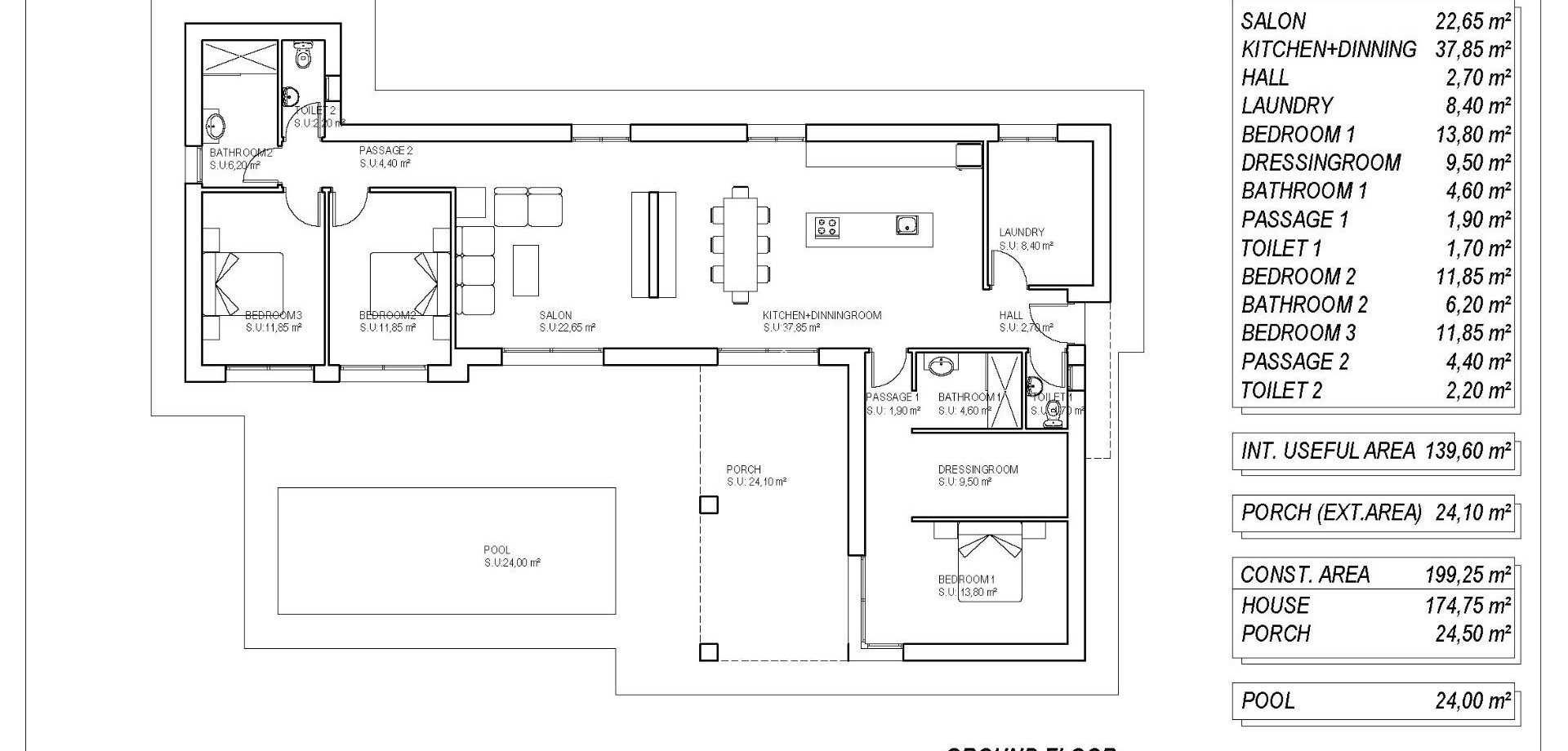 Nueva construcción  - Villa / Independiente -
Pinoso - Campo