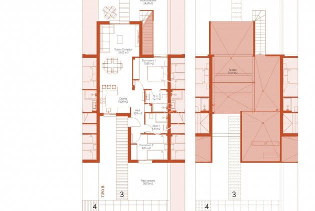 Nieuwbouw Woningen - Geschakelde woning -
Baños y Mendigo - Altaona Golf And Country Village