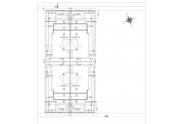 Nouvelle construction - Quad House -
San Pedro del Pinatar - San Pedro del Pinatar pueblo