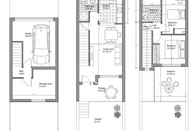 Nieuwbouw Woningen - Geschakelde woning -
Mutxamel - Valle Del Sol