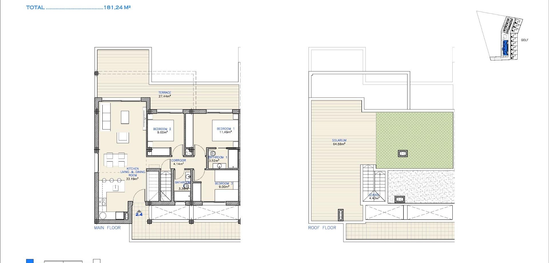 Nieuwbouw Woningen - Apartment - Penthouse -
Los Alcázares - Serena Golf