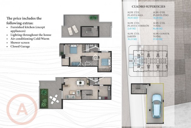 Nieuwbouw Woningen - Geschakelde woning -
La Manga del Mar Menor - La Manga