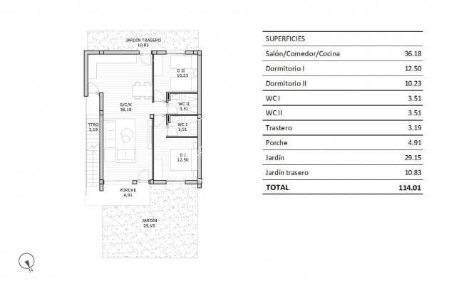 Nueva construcción  - Bungalow -
San Miguel de Salinas - Pueblo