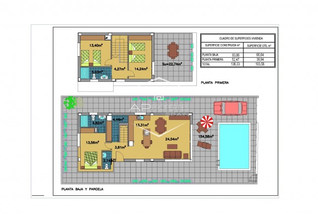 Nueva construcción  - Villa / Independiente -
Pilar de la Horadada