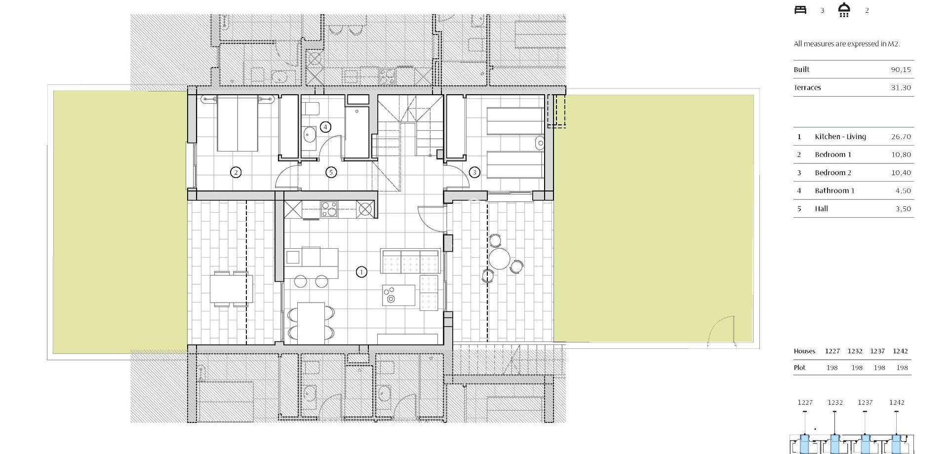 Nieuwbouw Woningen - Geschakelde woning -
Algorfa - La Finca