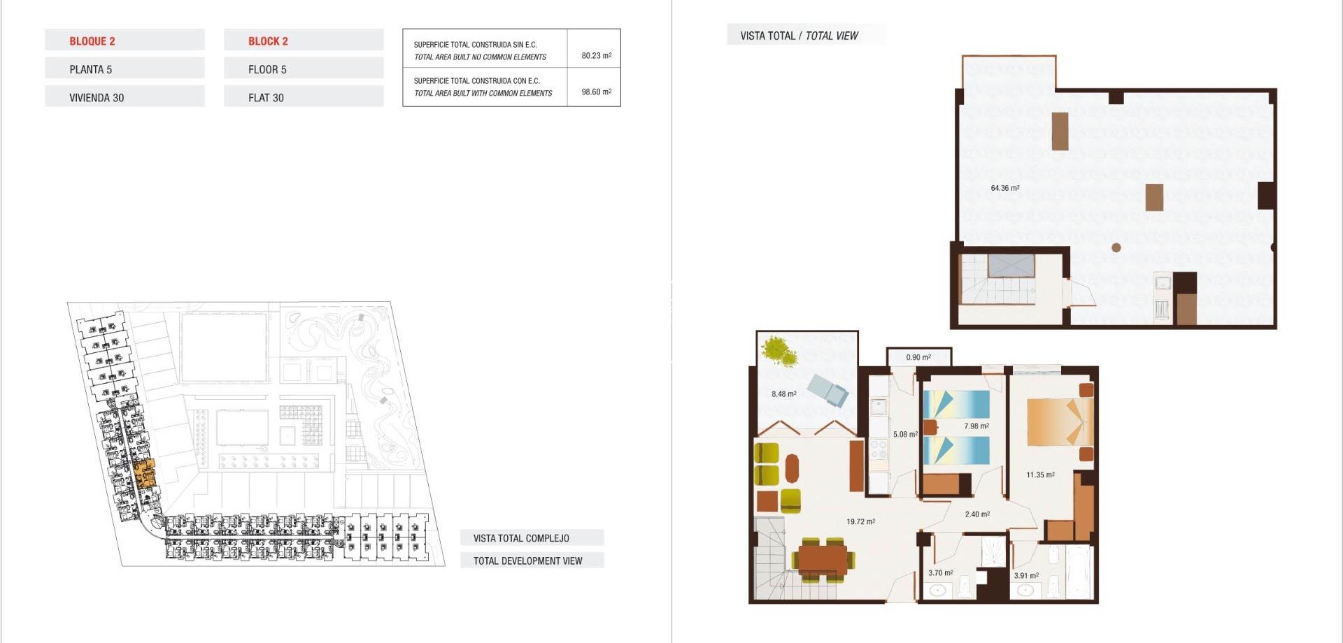 New Build - Apartment - Penthouse -
Archena - Rio Segura