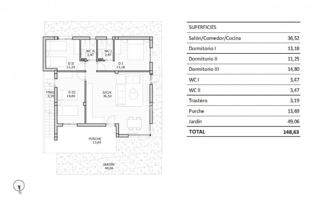 Nueva construcción  - Bungalow -
San Miguel de Salinas - Pueblo