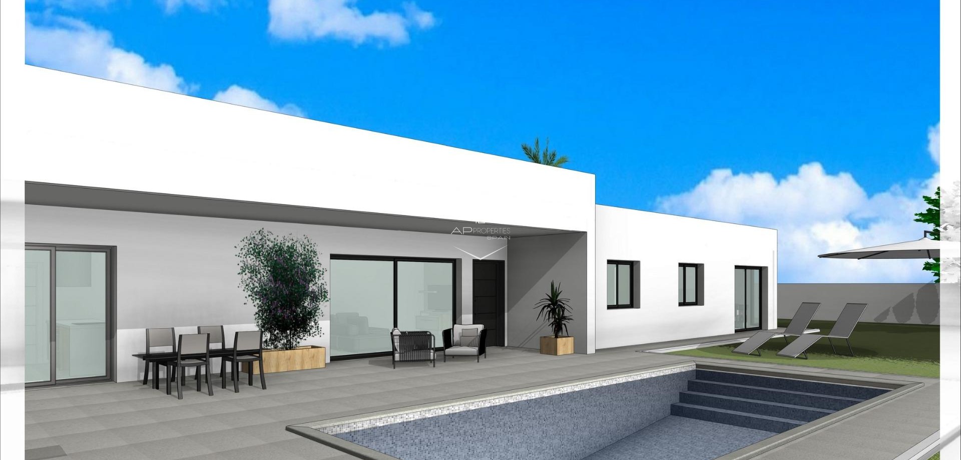 New Build - Villa - Detached -
Aspe - Poligono 19